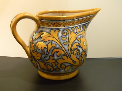 #ad #ad Vintage #x27;60s #x27;70s DERUTA Italian Ceramic Pottery Handpainted Pitcher
