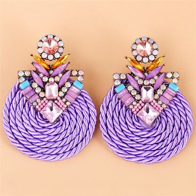 #ad Rhinestone Drop Earring Fashion Statement Fashion Studs Earrings Women#x27;s Jewelry