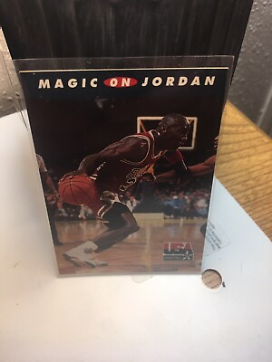 #ad 1992 Skybox USA Basketball Michael Jordan “Magic On Jordan” #105 Mint