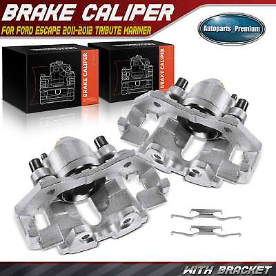 #ad 2x Brake Caliper with Bracket for Ford Escape Tribute Mariner Front Left amp; Right