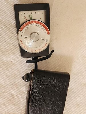 Cool Vintage Sekonic Hand Held Light Meter Auto Lumi Model 86 with Leather Case
