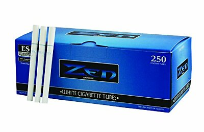 #ad Zen White Light Blue King Size tubes 250ct Box 10 Boxes