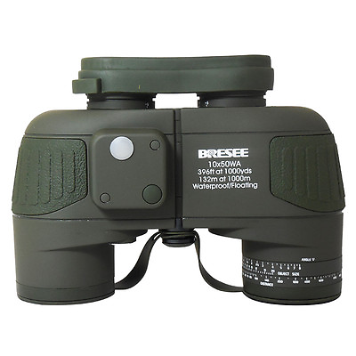 7X50 Waterproof Tactical Marine Binoculars with Compass amp; Reticle F Hunting