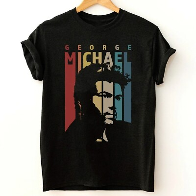 Vintage George Michael Men T shirt Black Unisex Tee All Sizes S to 5XL