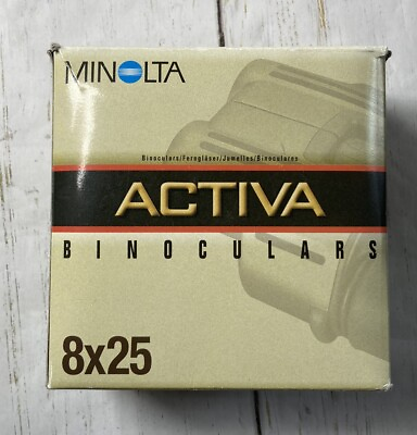 #ad Minolta Activa 8x25 Binoculars Fully Multi coated Long Eye BaK4 Prism W Box