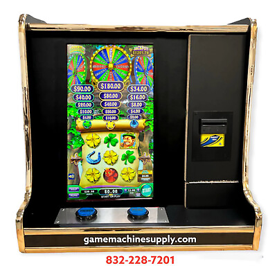 #ad Skill Game High Roller Club with Lucky Shamrock Counter Top Casino Machine