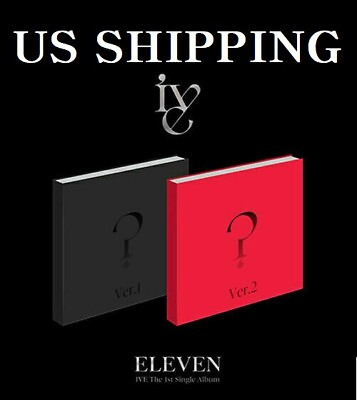 #ad *US SHIPPING IVE ELEVEN 1st Single Album Ver.2 CDPoster OnPhotobookPhotocard