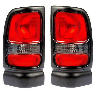 #ad NEW PAIR OF TAIL LIGHTS FITS DODGE RAM 1500 2500 1994 2002 CH2800122 CH2801122
