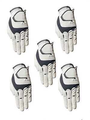 All Weather White Golf Gloves 5 Pack Left and Right Hand