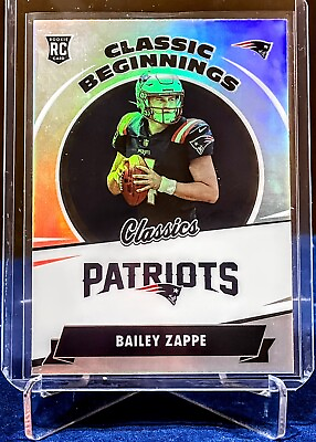 #ad BAILEY ZAPPE 2022 CLASSICS CHROME CLASSIC BEGINNINGS ROOKIE CARD CB 21.PATRIOTS.