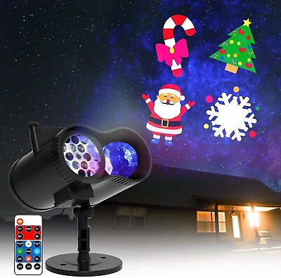 #ad Halloween Lights Christmas Projector Outdoor Led Projection Light Remote Control