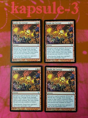 4x Kindle the Carnage Dissension MTG Magic Cards