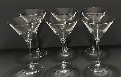 #ad #ad LUMINARC 10 0z. Martini Cocktail Glassware 8quot; SET of 6 Mint