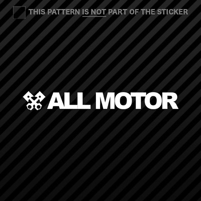 #ad 2x All Motor Sticker Self Adhesive Vinyl jdm normally aspirated