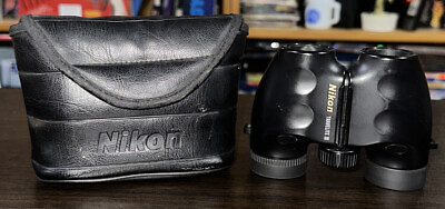 Nikon Binoculars Travelite III 3 Compact Travel Size with Case 7.1° Black Nice