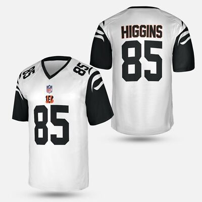 Tee Higgins #85 Cincinnati Bengals 2022 23 Season White Shirt Fan Made All Size
