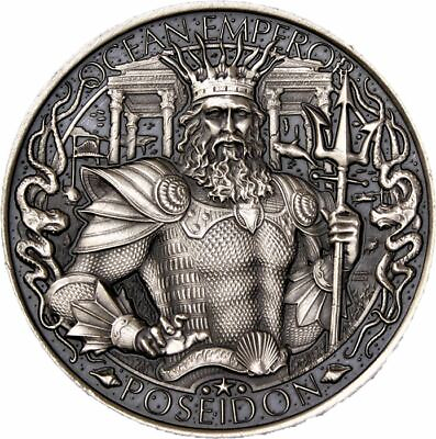 Atlantis 1 oz Silver Round Mythical Cities Series Antique Finish BACKORDER