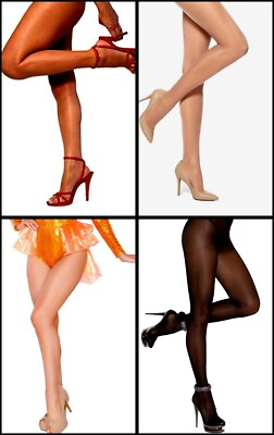 #ad Tamara Pantyhose Pick Color B C D Tall 2XL 3XL Hooters Uniform Sheer Seamless