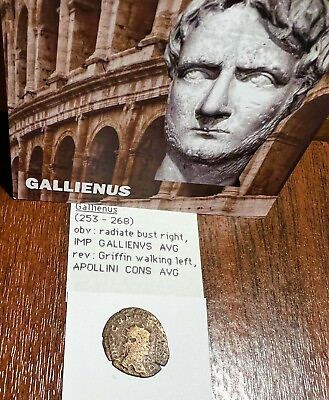 #ad Ancient Roman Coin Gallienus 253 268 AD AE Antoninianus R1077