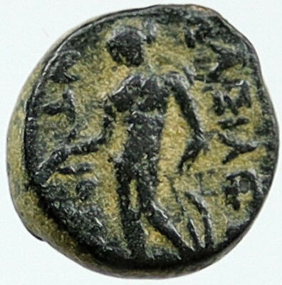 #ad ANTIOCHOS III Megas 222BC RARE Ancient Greek SELEUKID King Coin APOLLO i115530