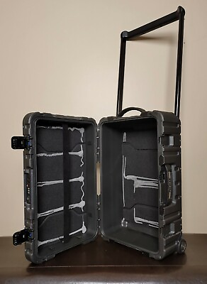 Pelican Elite Luggage Series carry on case Glue Residue No combo Lock USED