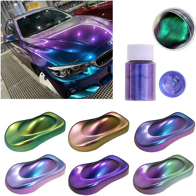 #ad 10g Chameleon Color Changing Pearl Powder For Bicycle Auto Car Paint Pigment