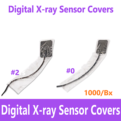 Dental Digital X Ray Sensor Cover #2 or #0 SleevesUp to 3000 Bx Top Value Deal