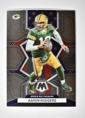 #ad 2022 Mosaic Base National Pride #252 Aaron Rodgers Green Bay Packers