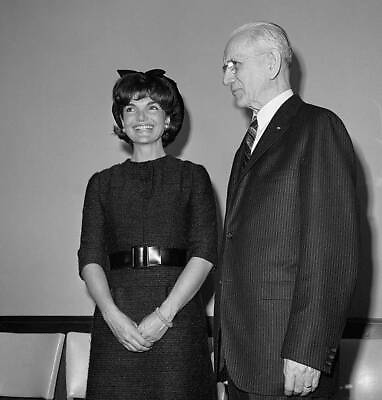 #ad Mrs Jacqueline Kennedy House Speaker John McCormack seem be enj 1962 Old Photo