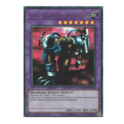 #ad *** THE LAST WARRIOR FROM ANOTHER PLANET *** ULTRA RARE DUOV EN076 YUGIOH