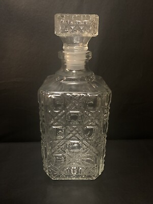 Vintage Luminarc Glass Decanter With Stopper Made In France