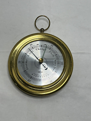 #ad Vintage Swift Compensated English Hanging Barometer 5quot; Inches