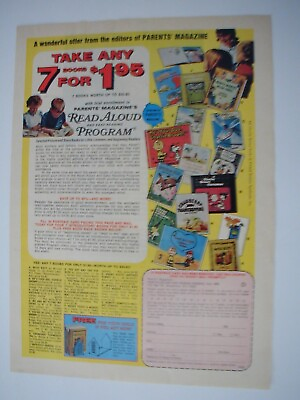 #ad 1975 Parent#x27;s Magazine Read Aloud Program amp; Sign up card VINTAGE PRINT AD 57