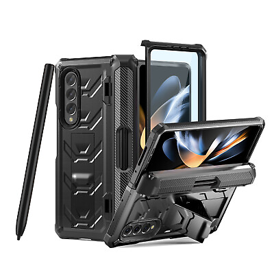 For Samsung Galaxy Z Fold 4 Fold3 Heavy Rugged Case Screen Protector Stylus
