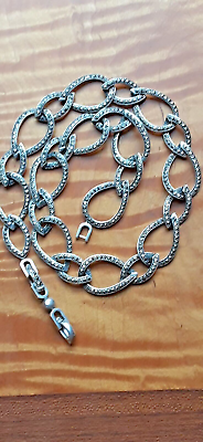 #ad Magnificent marcasite link necklace vintage