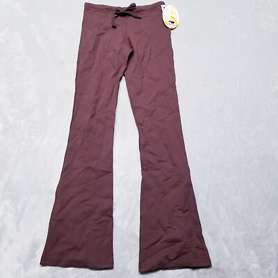 #ad New KOS USA Made Yoga Pants Leggings Size Small Brown Lycra Tactel