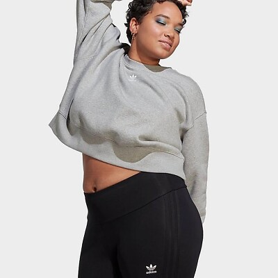 #ad Adidas Originals Essentials Women#x27;s 1X 3X and 4X Plus Size Sweatshirt Gray #497