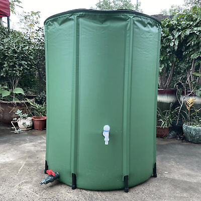 #ad Large Capacity Folding Rain Barrel Water Collector Portable Collapsible Tank