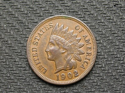 #ad 🔥 COIN SALE AU 1902 INDIAN HEAD CENT PENNY w DIAMONDS amp; FULL LIBERTY 458 💰