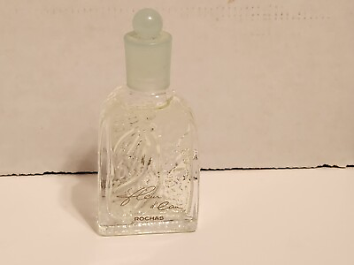 Vintage Rochas Fleur D#x27; Eau EDT .17 oz Mini Splash Lalique Bottle