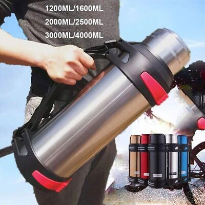#ad Large Thermos Bottle Vacuum Flasks Stainless Steel Insulated Water Thermal Cup
