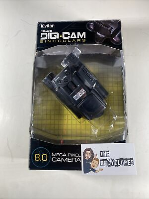 #ad Vivitar VIV CV 1225V 8MP 2 in 1 Binoculars and Digital Camera Black New In Box