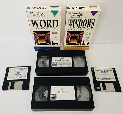Word for Windows Windows Literacy VHS Floppy Disc Set
