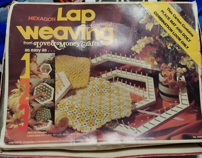 #ad Hexagon Loom Lap Weaving Love amp; Money Crafts Patterns Instructions Shuttles