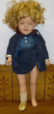 #ad ROUGH Vintage 22quot; Ideal Composition Shirley Temple Doll