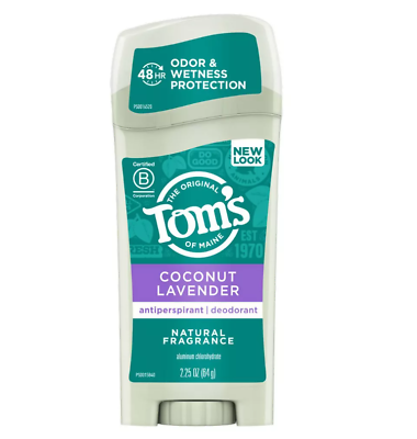 #ad #ad 3 Pack Tom#x27;s of Maine Antiperspirant Coconut Lavender Deodorant Exp 2 2025