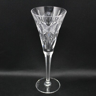 WATERFORD CRYSTAL quot;HAPPINESSquot; TOASTING FLUTE ARTIST SIGNED JIM O#x27;LEARY