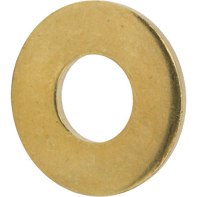 1 4quot; Solid Brass Flat Washers Commercial Standard Grade 360 Qty 100