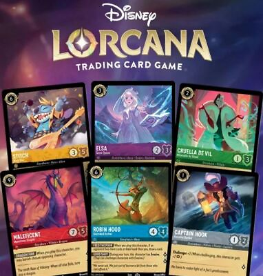 #ad Disney Lorcana First Chapter Singles Pick Your Cards CUCRSRLegendary NonFoil