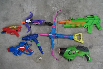 Nerf Super Soaker Other Toy Guns BROKEN LOT of 7
